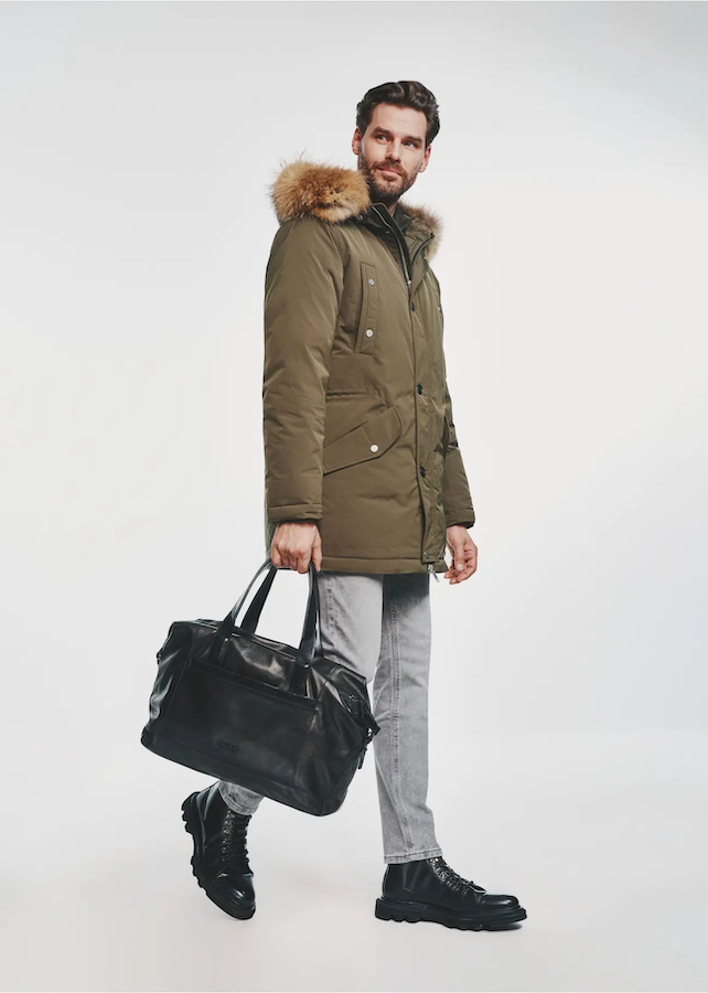 Torba podróżna męska OCHNIK TORMS-0431-99 (Z24) ze skóry naturalnej